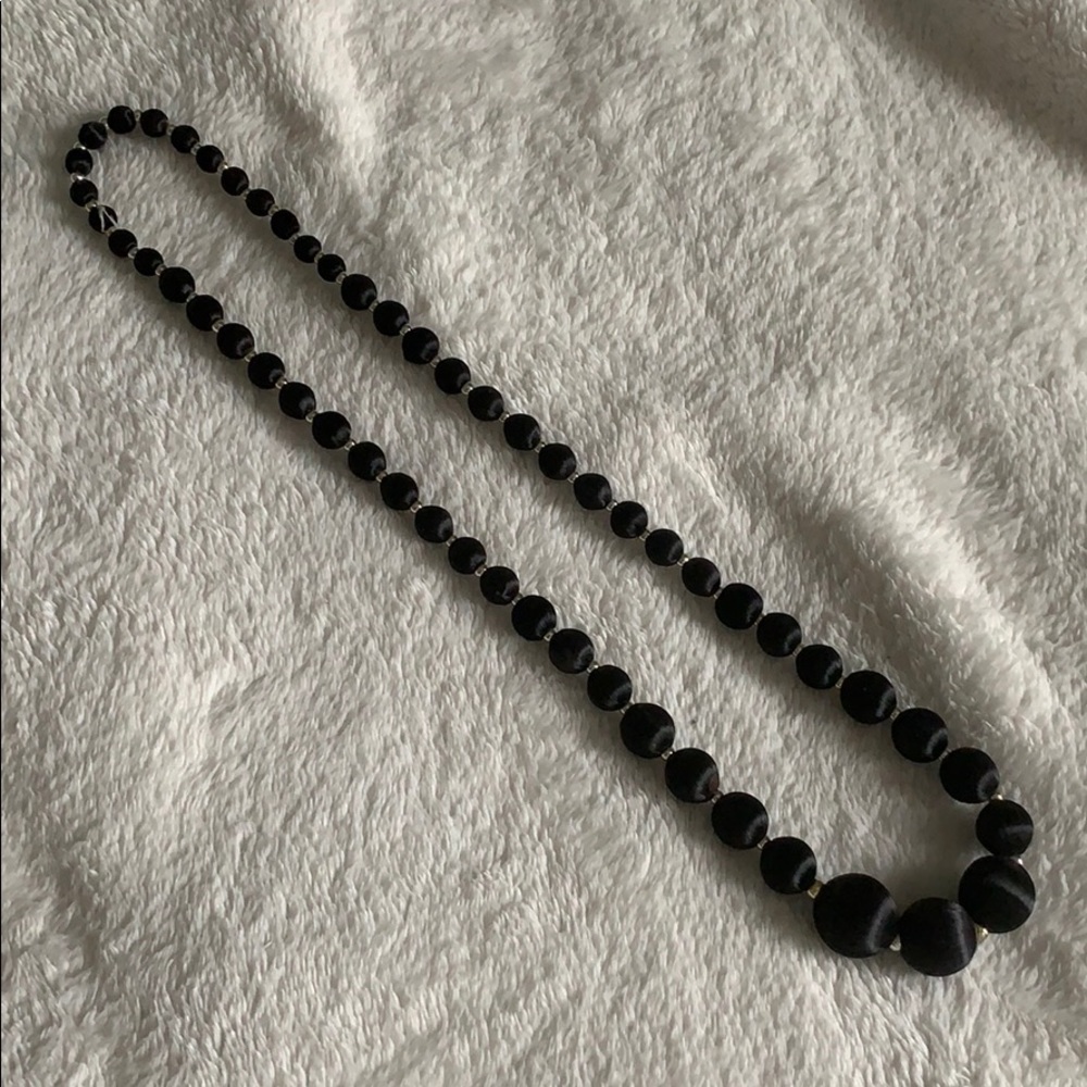 Vintage wrapped bead necklace